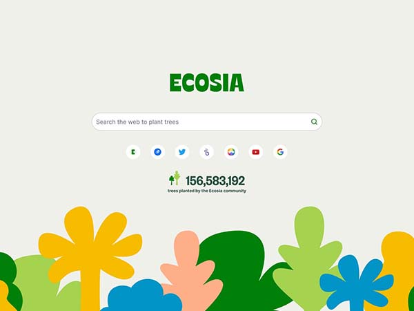 Ecosia A Busca que Planta Árvores